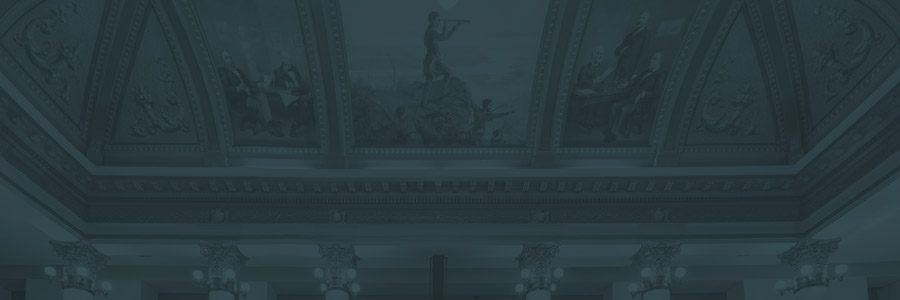 Image of ceiling in old supreme court room
