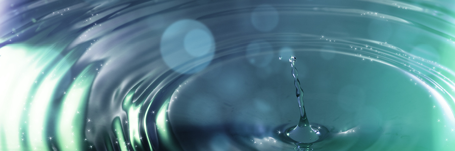 Image of a drop of water and rings